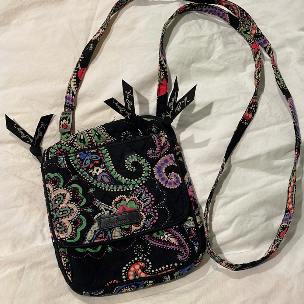 Vera Bradley Black Quilted Crossbody Bag